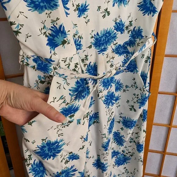 Kitsch Delish Blue Floral Vintage Dress - Picture 2 of 16